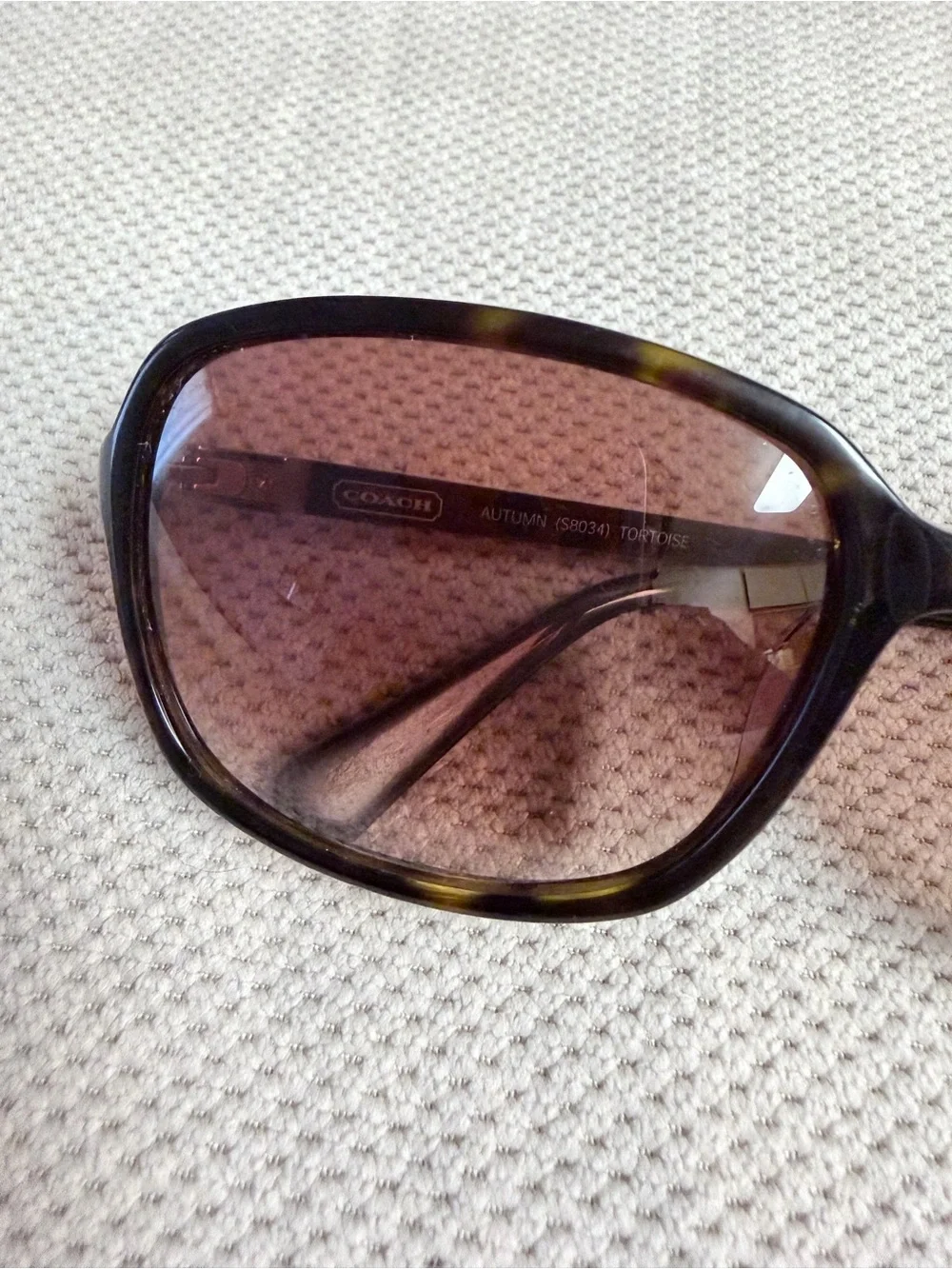 Coach Autumn S8034 Tortoise Brown Gradient Sunglasses Women’s